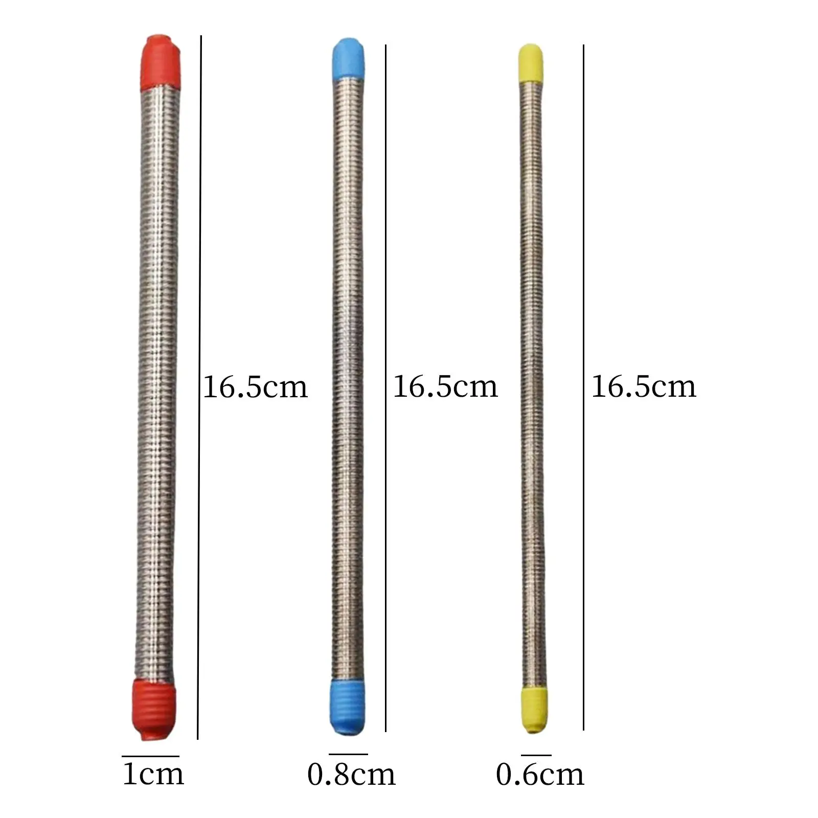 3x Pottery Clay Texture Tools Stainless Steel Texture Effect Sticks for Beginner Modeling Sculpting DIY Craft Professional