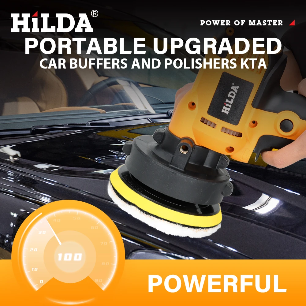 HILDA Electric Car Polisher Machine Auto Polishing Machine Adjustable Speed Sanding Waxing Tools Car Accessories Powewr Tools car polisher,electric polisher