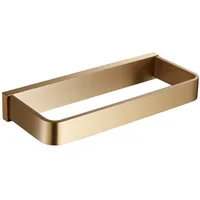 ห่วงผ้าเช็ดตัวห้องน้ำทองเหลืองเคลือบสีทองติดผนังชั้นวางผ้าขนหนูฝักบัวโครเมียม/สีดำจี้อุปกรณ์ในห้องน้ำราวผ้าขนหนูห้องน้ำ 6