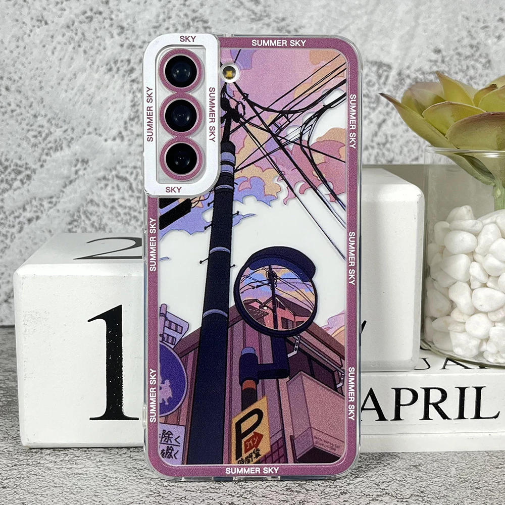 Summer Sky Case For Samsung Galaxy A13 A21s A22 A31 A32 A33 A50 A51 A52 A53 A72 A73 A54 A14 Soft Cover- S3ec61bcc99fd4c4a802328302e45a9af5