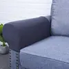 2PCS/SET New Stretchy Flannel Furniture Sofa Armrest Cover Fleece Thickened Non Slip Couch Chair Arm Protector Stretch To Fit 2