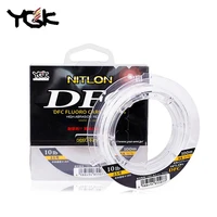 Japan Imported YGK 100M 100% Super Strong True DFC Fluorocarbon Fishing Line Carbon Line Front Wireway Transparent Monofilament 1