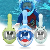 1 PCS Cartoon Diving Mask Full Face for Child Snorkeling Mask for Kids Boy Girls Underwater Anti Fog Swimming Goggles Equipment 1