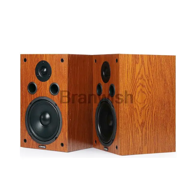 200W 6.5 Inch Desktop Two-Way Speaker High Power HiFi Audio Speaker Passive Bookshelf Surround Home Theater Sound Box computer speakers,audio speakers