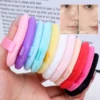 60pcs Soft Heart-Shaped Sponge Dry Powder Puff Double-sided Crystal Velvet Blush Loose Powder Cosmetic Puff Setting Makeup Tools 4