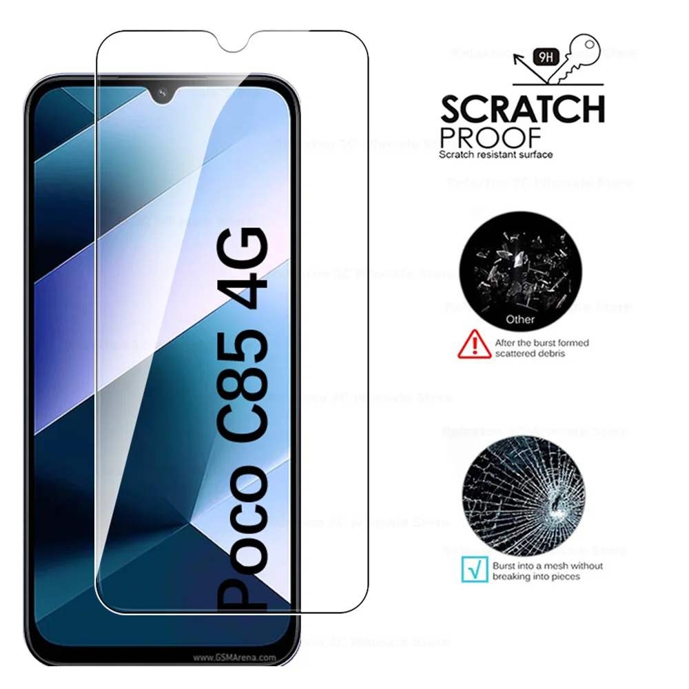 4-Pack Tempered Glass Screen Protector - Edge-to-Edge Protective Film Cover