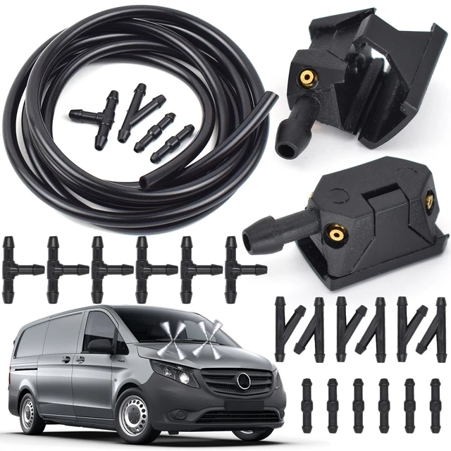 Kaufe Auto Scheibenwischer Wischerblatt Wasser Spray Jets Düsen für Mercedes  Benz Vito 638 639 W638 W639 W447 Viano V-Klasse Sprinter