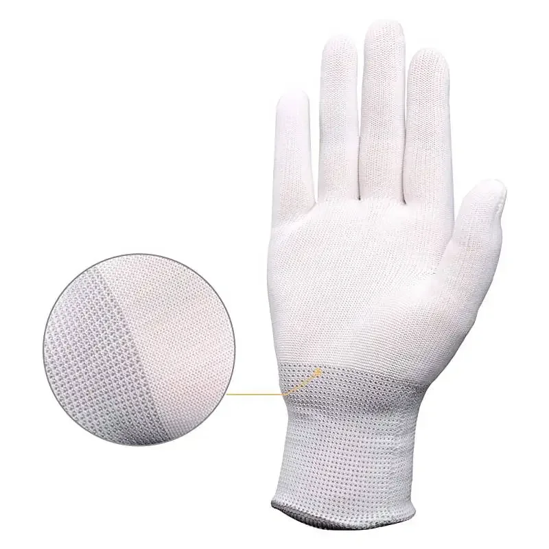 Protective Gloves 4Pairs White Work Non-slip for PC Sewing
