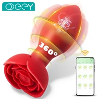 20 Modi Rotation Vibrierender Analplug Vibrator App Fernbedienung Männliches Prostata-Massagegerät Klitoris Hintern Stimulation Sexspielzeug für Frauen