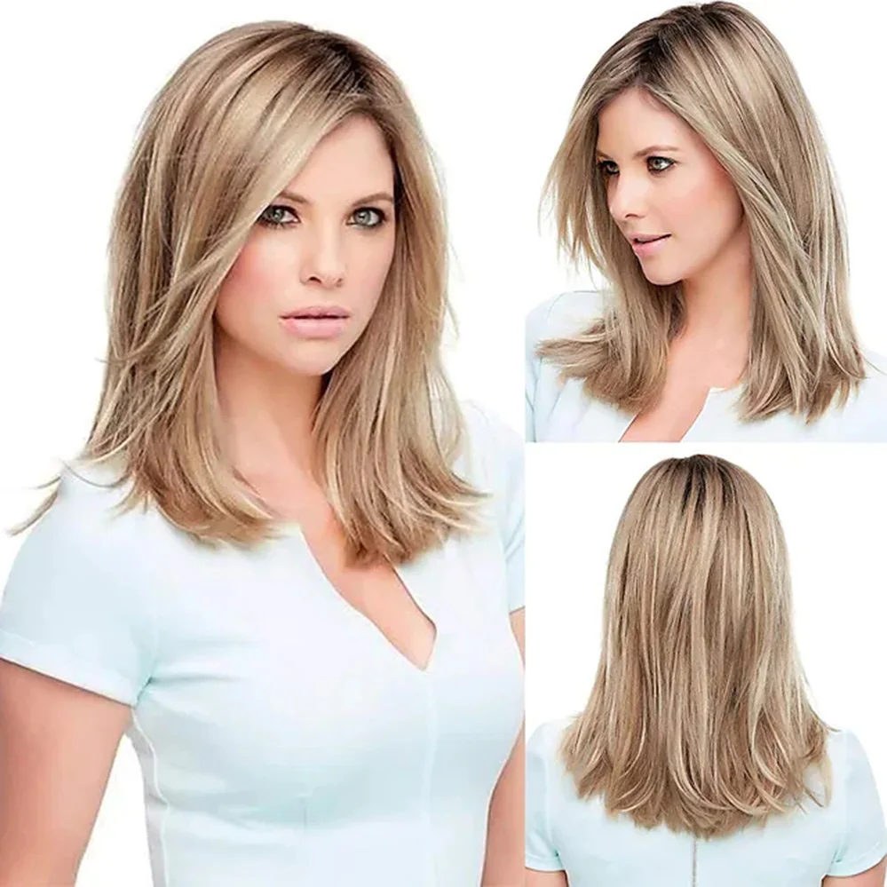 цена Парики блонд для женщин Haircube длинные прямые светлые парики для женщин синтетический парик с темной утопленной текстурой и шелковистыми париками