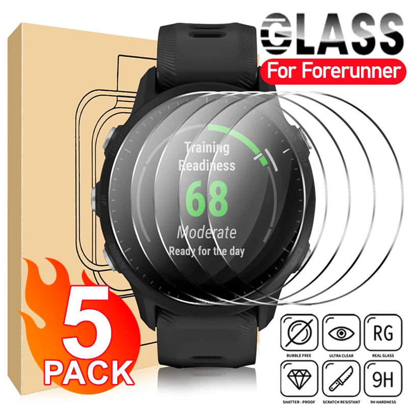 Garmin Forerunner 965 955 945 935 735XT 165 265 255 265S 255S 시계 화면 보호기 긁힘 방지 필름용 강화 유리 1-5개