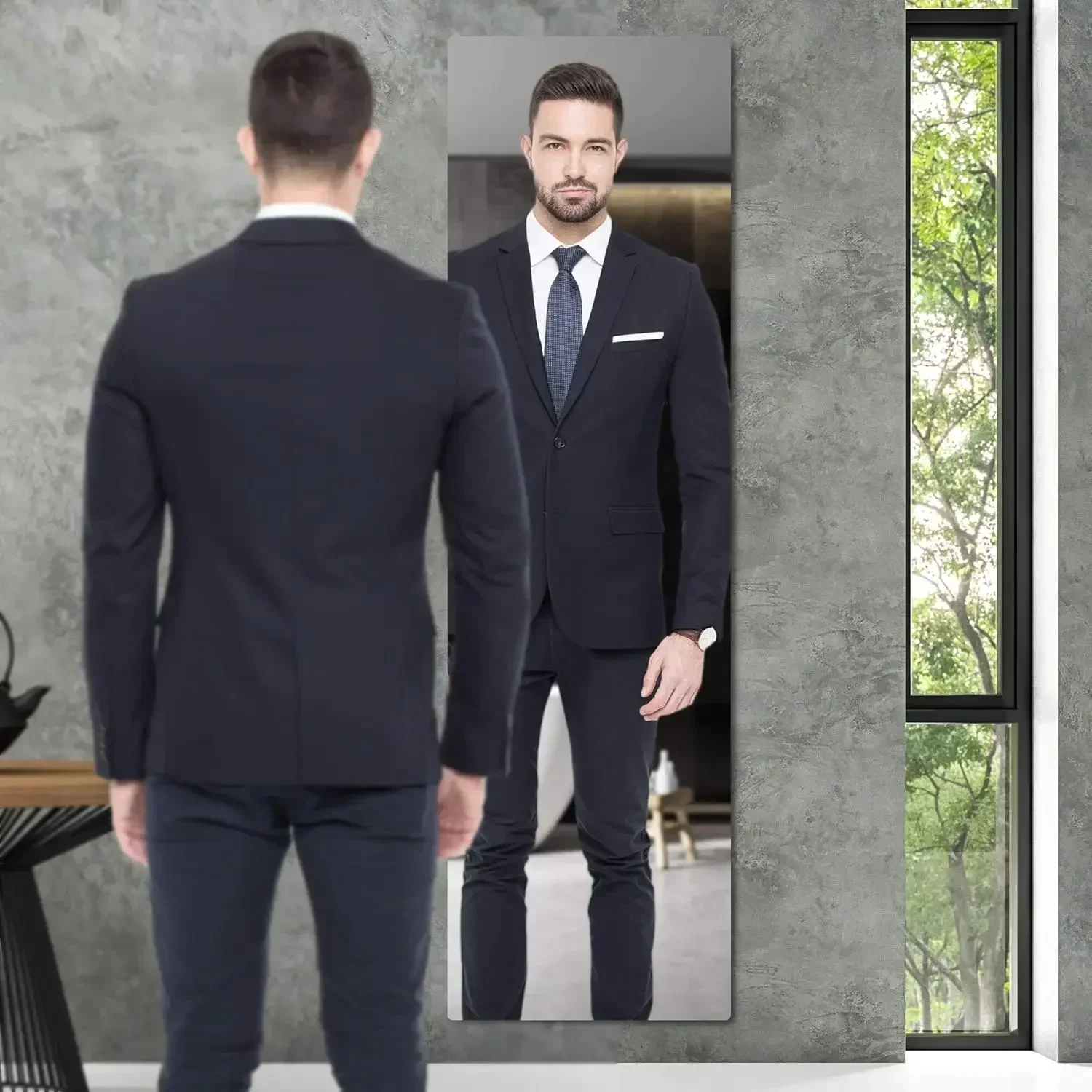 Self Adhesive Acrylic Mirror Wall Stickers