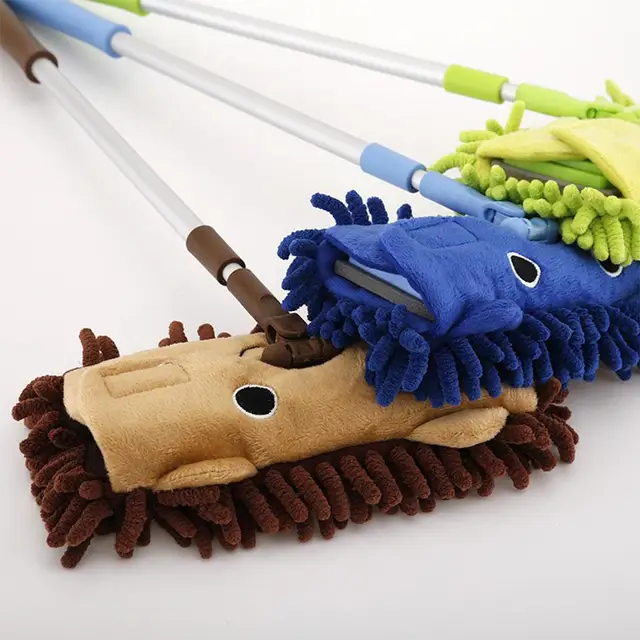 Kids Stretchable Floor Cleaning Tools Mop Broom Dustpan Play-house Toys For ChildrenGift Educational Tools Play-house Tool 3