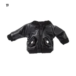 Doll Fashion Outfit Set: Ripped Jeans, Trendy Hoodies, & Cool PU Leather Jackets - Stylish Doll Clothes Accessories (19)