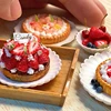 5Pcs Kitchen Toys Doll House Dinner Plates Doll Durable Mini Food Dish Tableware Miniature Doll House Accessory Кукольный Домик 3