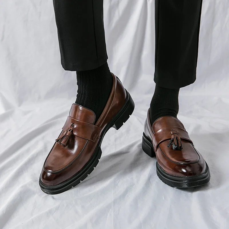 Casual Leather Shoes Men Plus Size 46 Moccasins Loafers Flats Driving