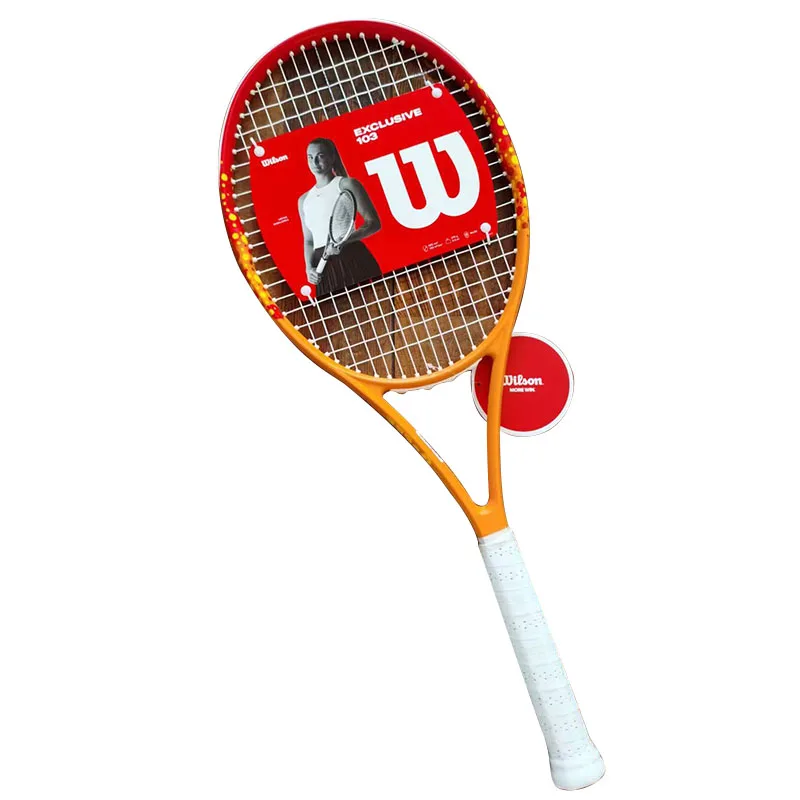 Original Wilson Tennis Rackets Full Carbon Fiber Professional Competition Racket Adult Men Women Novice Training Tennis Racquet