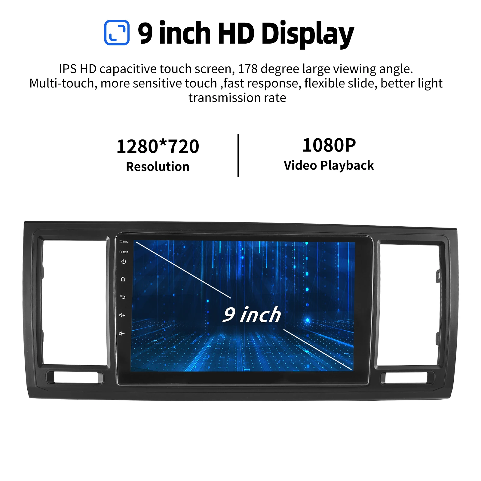 Autoradio ESSGOO Android 15 9 Zoll 2+32G/4+64G/6+128G Für VW T6 2016-2019 Transporter Multivan mit Bluetooth Wireless CarPlay Android Auto GPS Navigation WIFI RDS FM Mirror Link Touchscreen Lenkradsteuerung – Detail 14