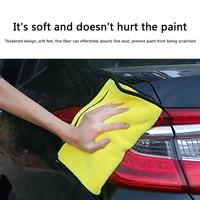 1-20PCS Microfiber Car Cleaning Towel Thicken Soft Drying Cloth Auto Body Washing Towels Double Layer Clean Rags Detailing 2