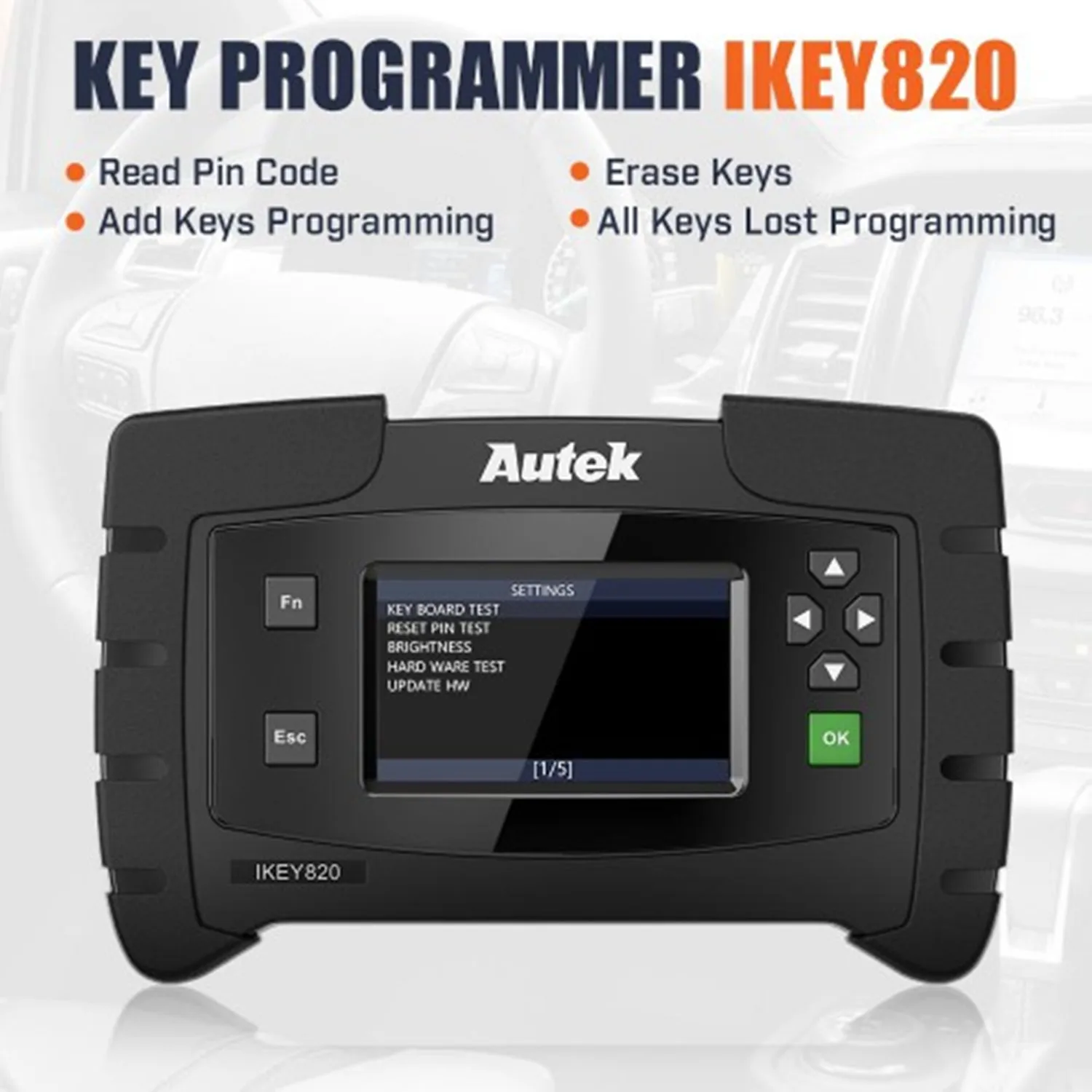 

Original Autek ikey820 OBD2 Car Key auto key Programmer Universal Professional Tool Car Auto Scanner Diagnostic Tool ikey 820