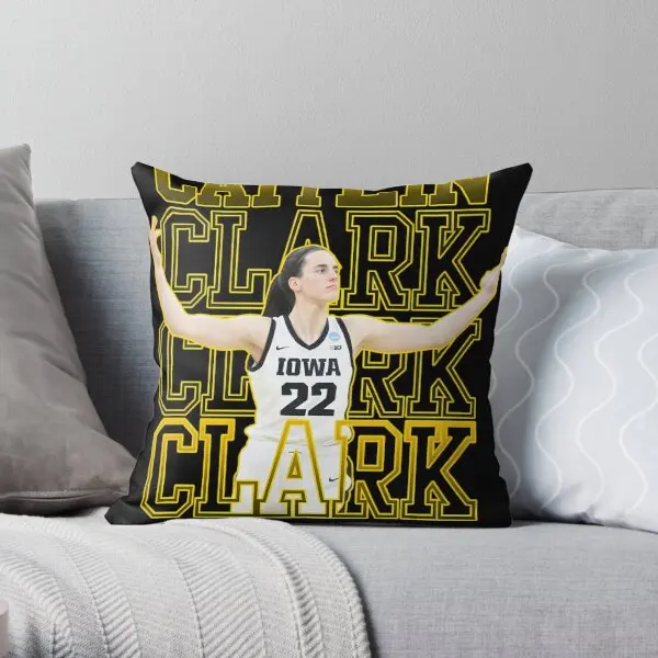 Наволочка с принтом Caitlin Clark Porud, Модная комфортная квадратная наволочка для спальни, подушки в комплект не входят Наволочка с принтом Caitlin Clark Porud, Модная комфортная квадратная наволочка для спальни, подушки в комплект не входят