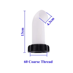 Enhanced Water Tank Drainage Diversion Tube for Garden Irrigation and Barrel Tap Fittings (43mm spout)