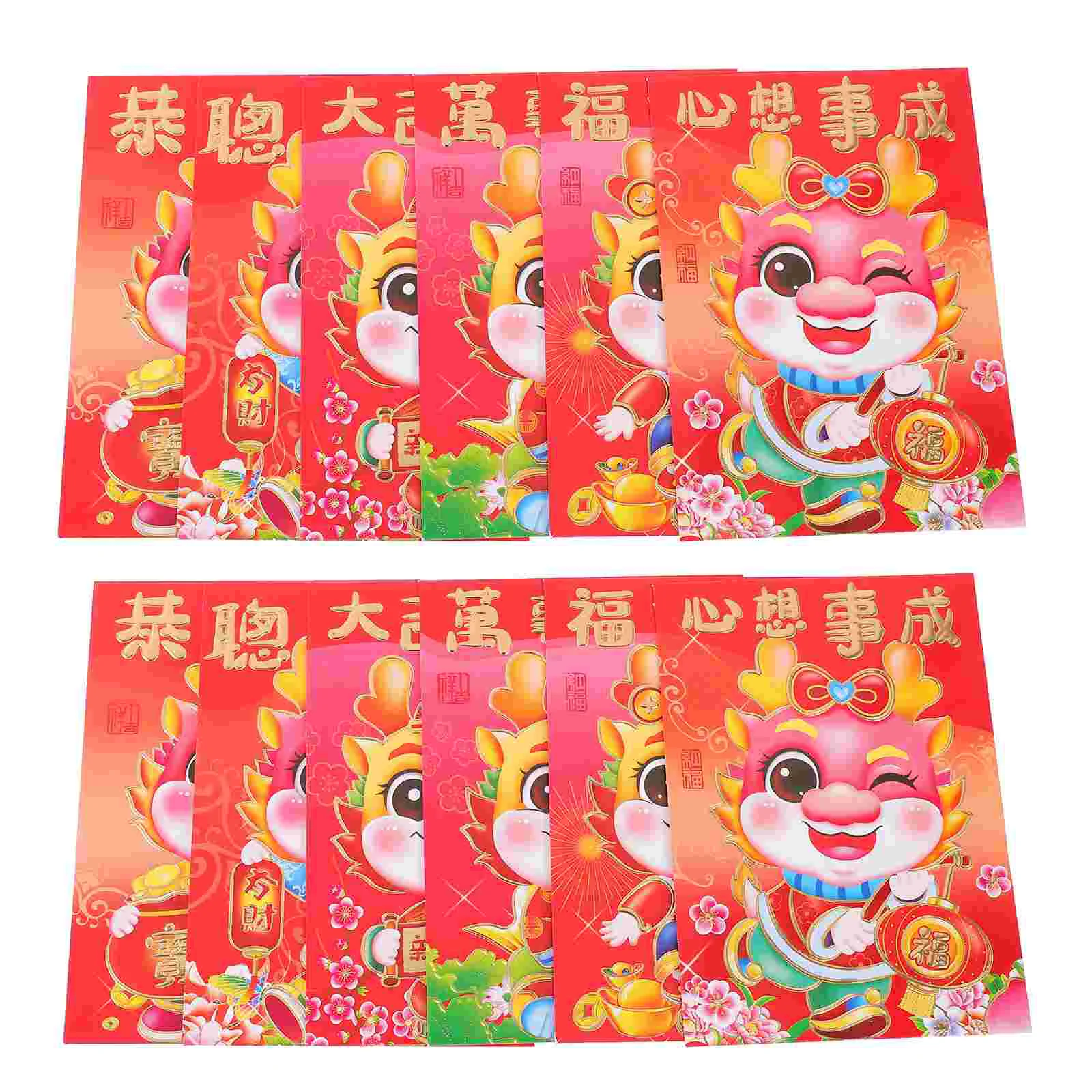 

Red Envelopes The Year Of Dragon Hongbao Creative Spring Festival New Year Lucky Money Bless Pocket Decorations