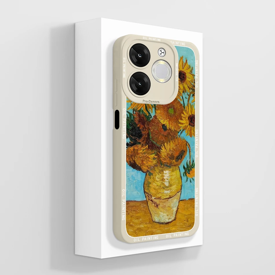Exquisite Oil Painting Full Protection Soft Silicone Anti-Drop Phone Case