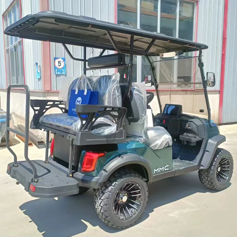 New Gas Power Golf Buggies 2 4 6 seater 300CC 350CC Lifted Off Road Hunting Black Golf Cart