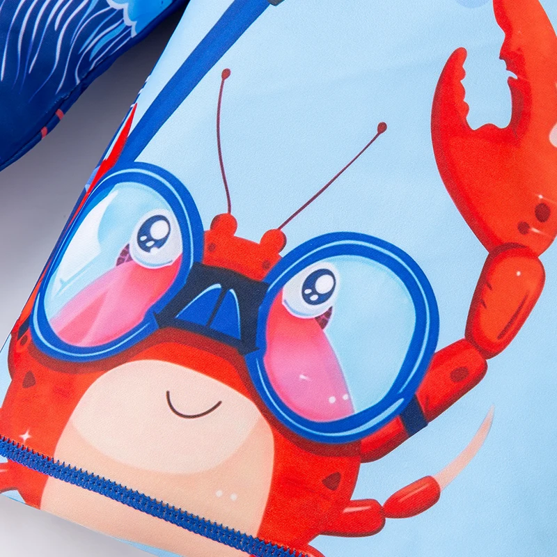 Girl and boy split swimsuit cartoon sunscreen baby boy and girl cute hot spring children's swimsuit children's accessories