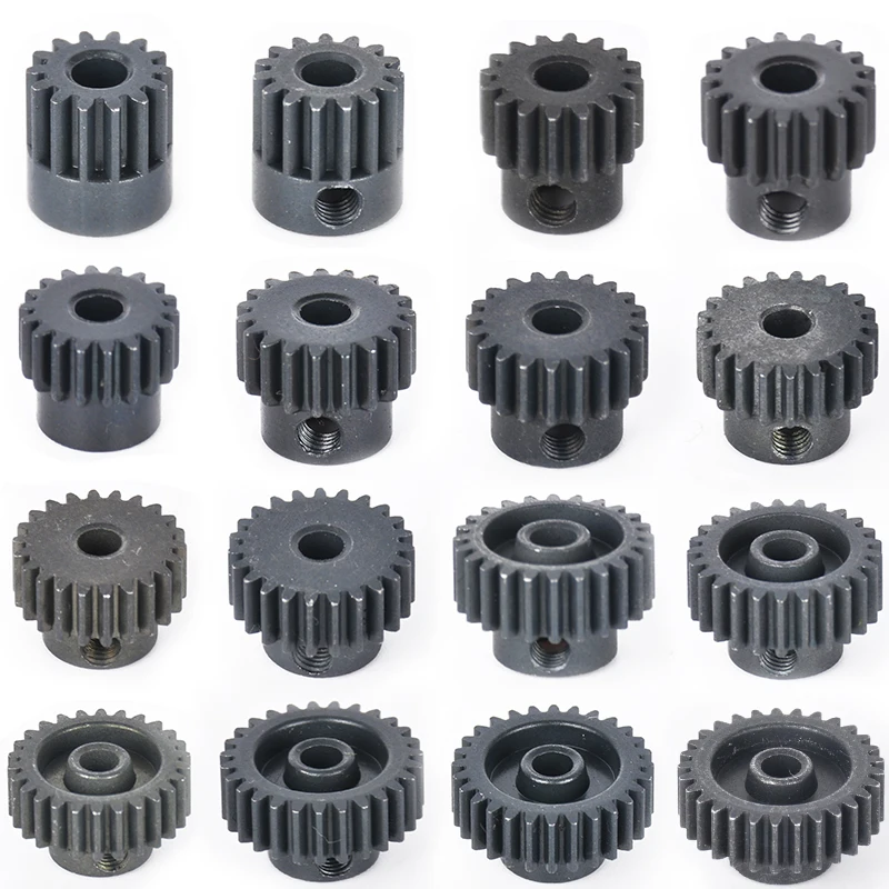 AMO 강화 금속 모터 기어 피니언, 3.175mm, 14T, 15T, 16T, 17T, 18T, 19T, 20T, 21T, 22T, 23T, 24T, 25T, 26T, 27T, 28T, 48P RC 자동차