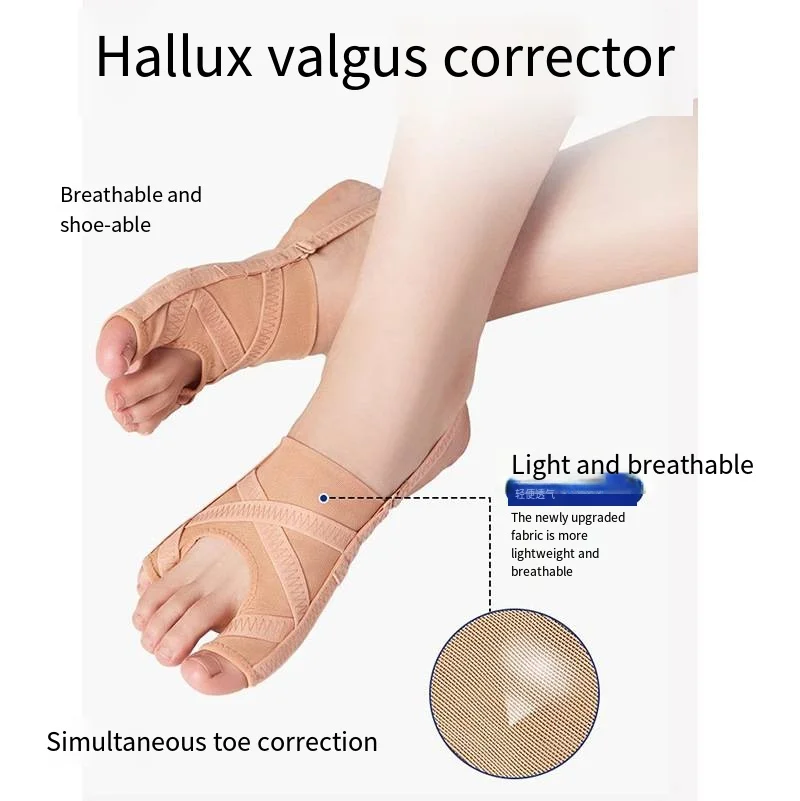 Fabric Bunion Corrector Breathable Adjustable Hallux Valgus Sleeve Spacer Separator Toe Corrector Sports Bunion Socks Running