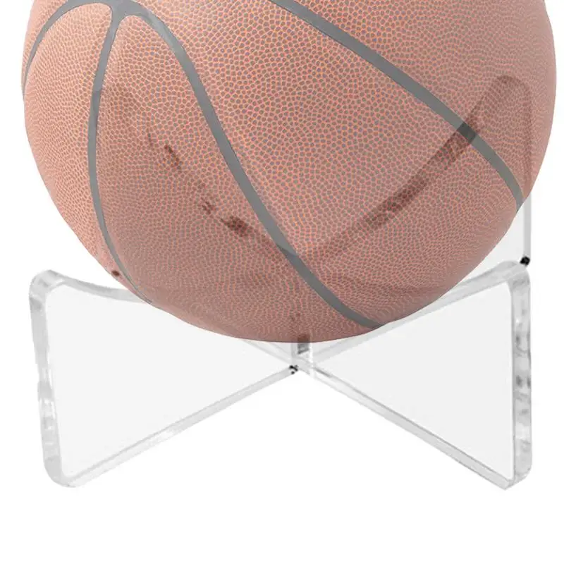 Acrylic Ball Display Stand Clear Sports Ball Display Rack Bowling Stand Football Soccer Anti-Slip Design