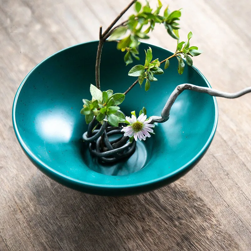 Japanese Ikebana Flower Pot Art Tool Deformable Kenzan Floral Vase Fixture Base