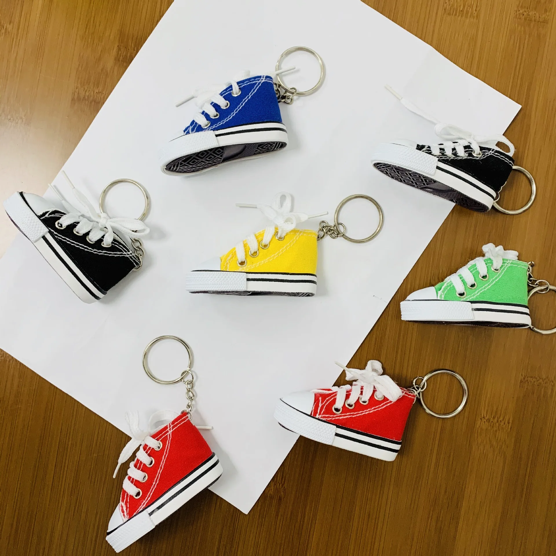 

Mini Canvas Small Shoes Fashion Bike Motorcycle Footrest Small Board Shoe Hanging Faux Shoes Key Chain Gift Accessory