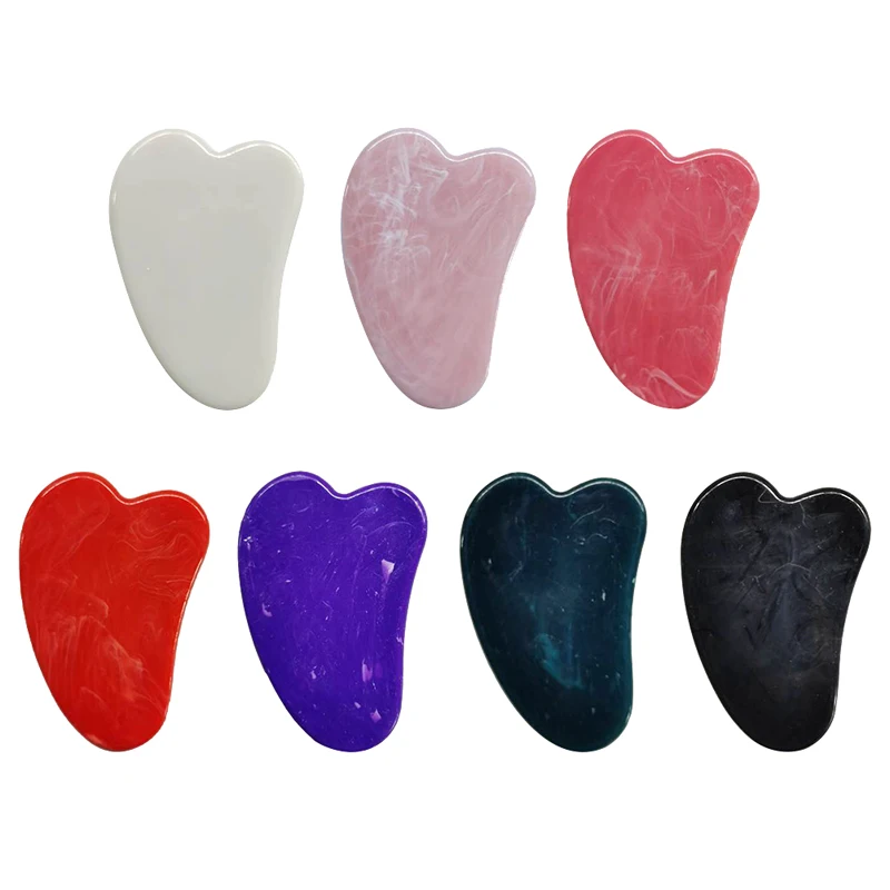 Natural Jade Gua Sha Raschietto Bordo Massaggio Quarzo Rosa Giada Guasha Pietra Per Viso Collo Sollevamento Della Pelle Rimozione Delle Rughe Cura Di 