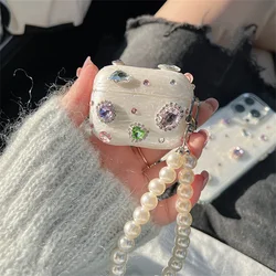 Luxury 3D Colored Diamond Epoxy Earphone Case with Pendant Protective Shell - airpods 3 2021 (XS)