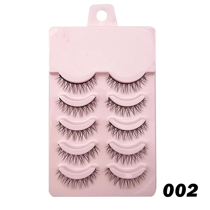 DINGSEN Neue Manga-Wimpern 5 Paar Natürliche Wimpern Faux Mink Falsche Wimpern Anime-Wimpern Weiche Faux Cils Wimpern für den Alltag und Dating – Detail 16