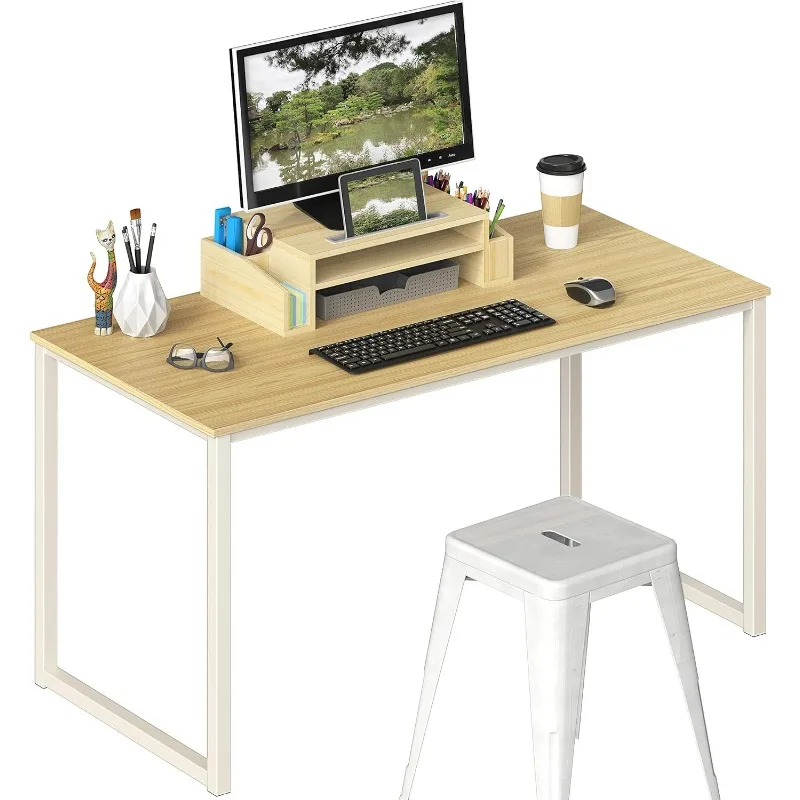 Home Office 48-Inch Computer Desk, White/Oak 6