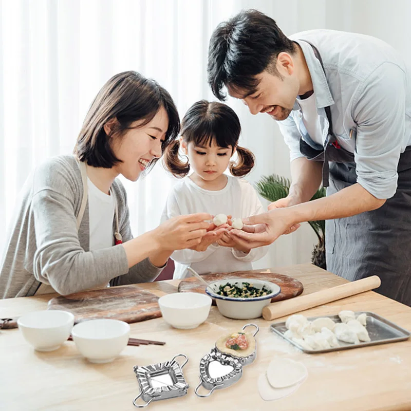 

Dumpling Artifact 304 Stainless Steel Dumpling Tool Heart-Shaped Creative Dumpling Mold Dumpling Skin Artifact Kitchen Tool
