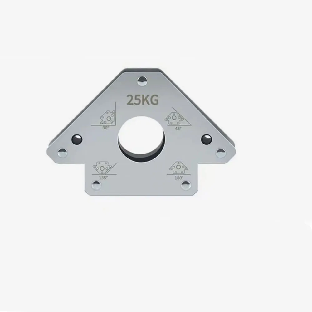 1Pcs S Size 25KG Electric Welding Magnet Welding Holder With Positioner Hole 45&deg; 90&deg; 135&deg; Right Oblique Angle Multi-angle Fixer