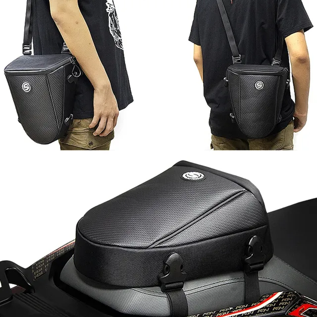 Waterproof Motorcycle Rear Seat Bag Multifunction Crossbody Shoulder Bag Motorcycle Tail Bag for Harley BMW Honda Motocross