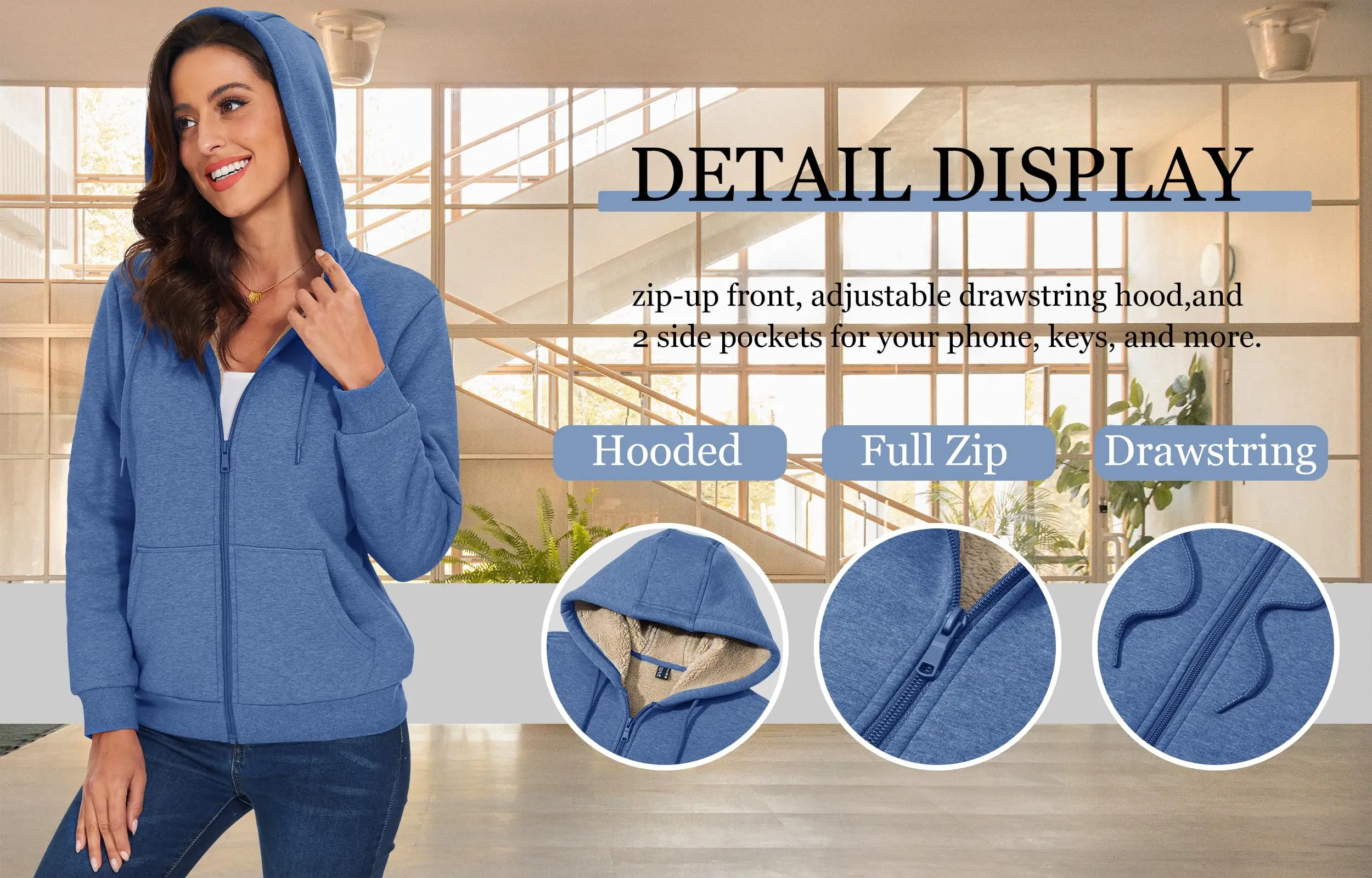 sherpa lined fleece jacket women