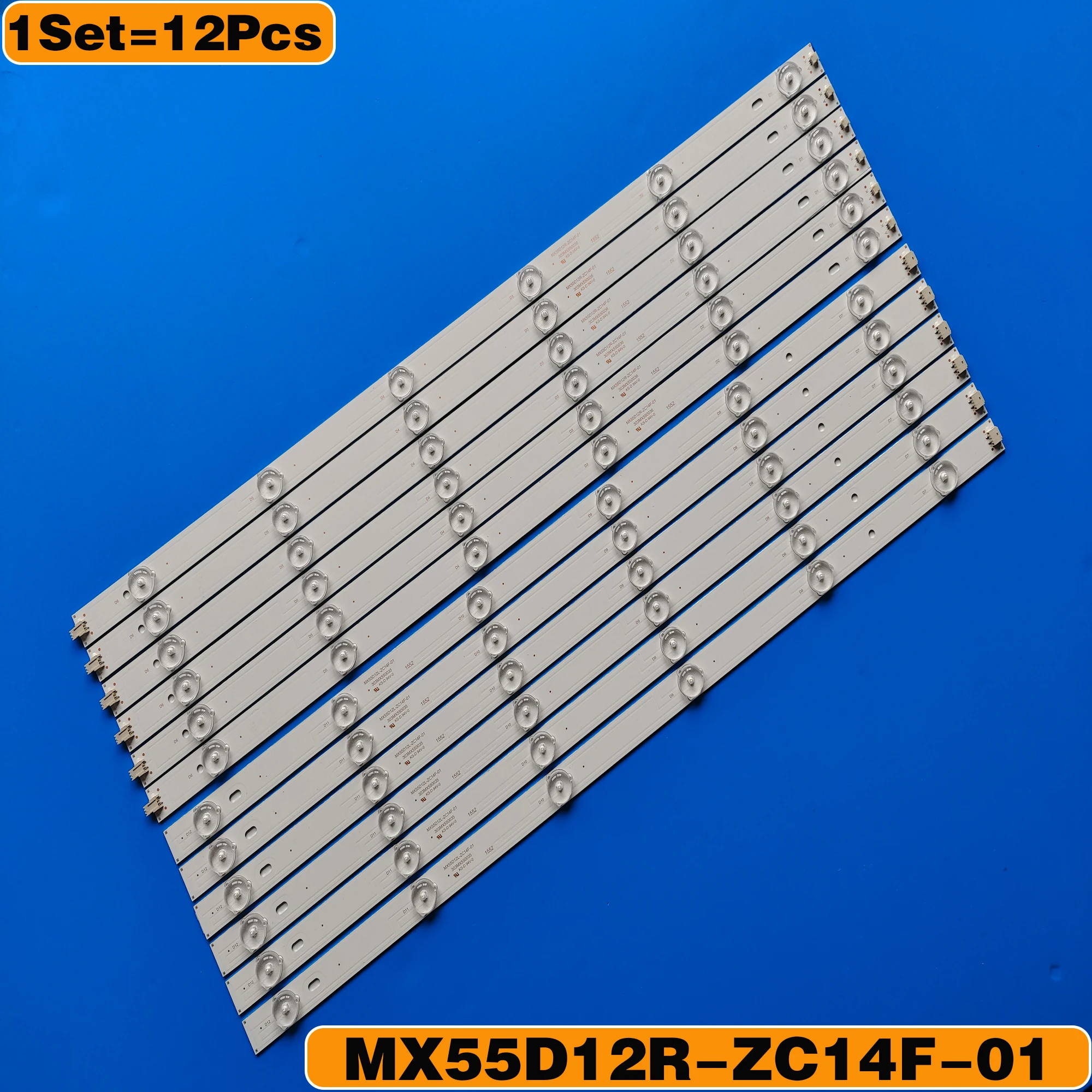 12 шт. светодиодная лента подсветки для Konka 55MH303ANTS F55D8000K LED55G100 LED55G300 MX55D12L MX55D12R-ZC14F-01 ZC21FG-01 303MX550036