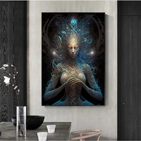 1pc frameless Women From Dmt Realm Graceful Meditation Canvas Posters and Prints Living Room Bedroom Wall Art Home Decor Cuadros - Image 5