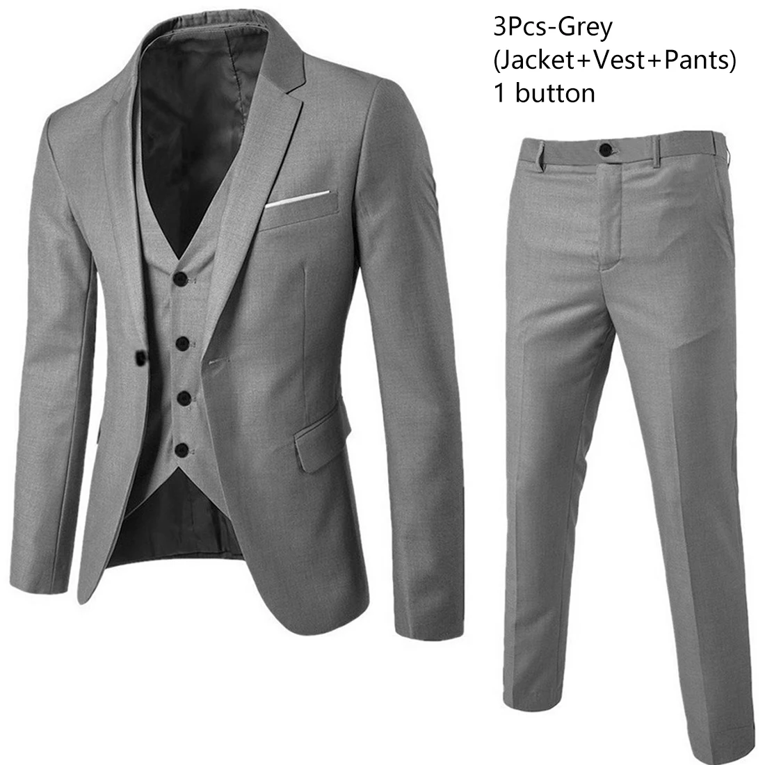 Grey 3-piece suit