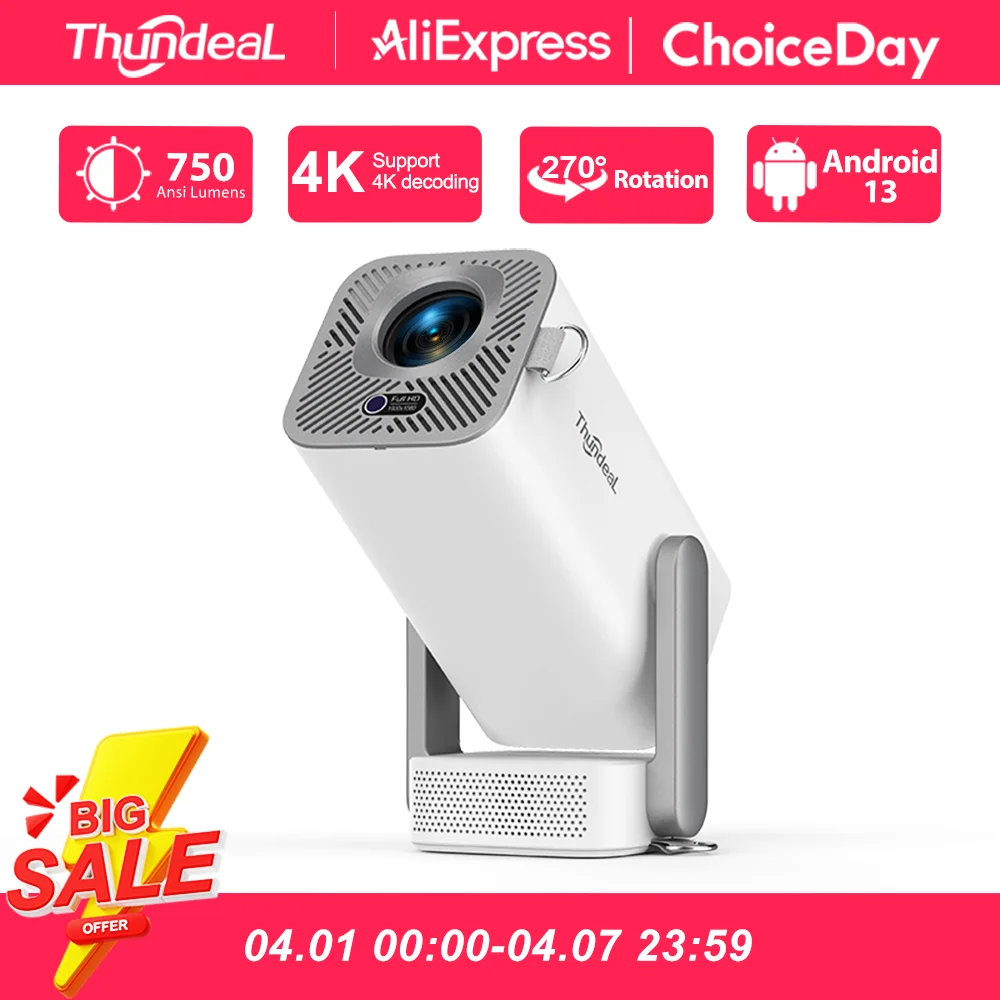 Miniprojektor ThundeaL HD TD80 Pro Full HD 1080P 4K Video WIFI Android Przenośny Projektor TD80Pro Kino Domowe PK TD80W - AliExpress 44