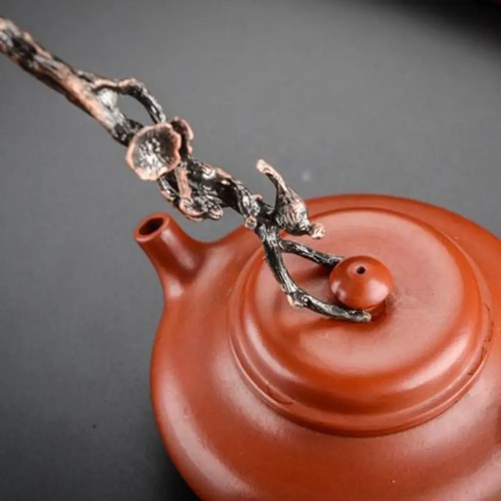Anti-Scald Tea Kettle Cover Fork Heat Insulation Vintage Teapot Lid Clip Japanese Style Alloy Tea Set Spare Part Kung Fu