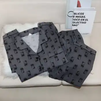 طقم بيجامات هالو كيتي للسيدات بأكمام طويلة ملابس منزلية للسيدات ملابس نوم كرتونية موضة الخريف ملابس نوم مريحة Y2K 5