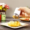 Glass Jars for Spices Bbq Spice Organizer Stainless Steel Kitchen Supplies Barbecue Seasoning Bottle Sugar Salt Pepper Shaker 2